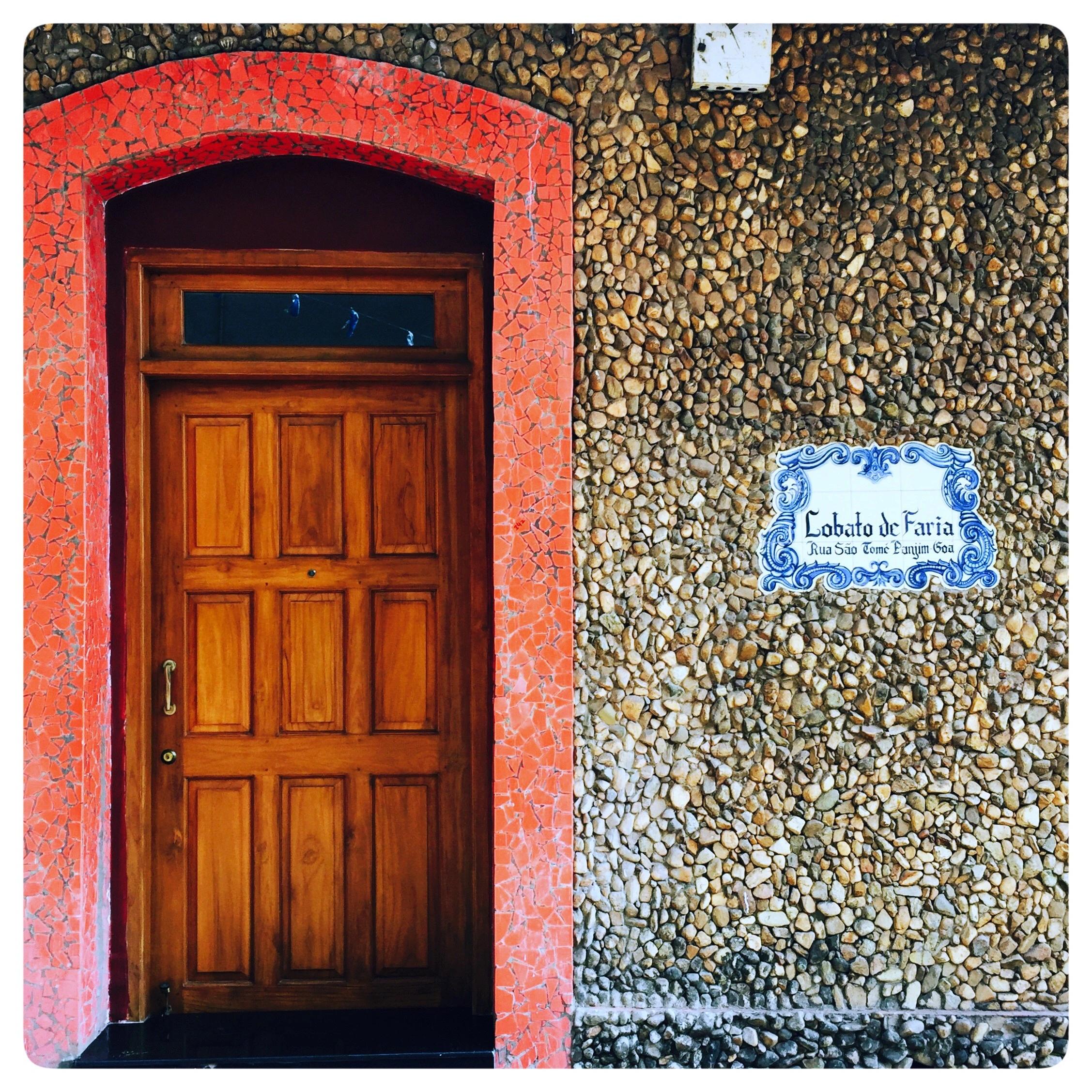 colourful entrance to a home in fontainhas